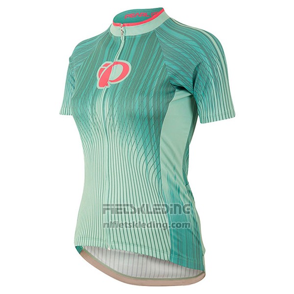 2017 Fietskleding Vrouw Pearl Izumi Groen en Wit Korte Mouwen en Koersbroek